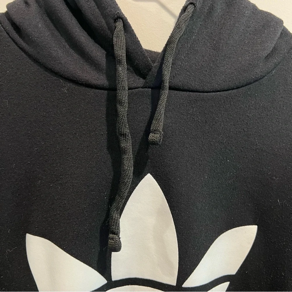 Adidas black Trefoil‎ Hoodie mens size M